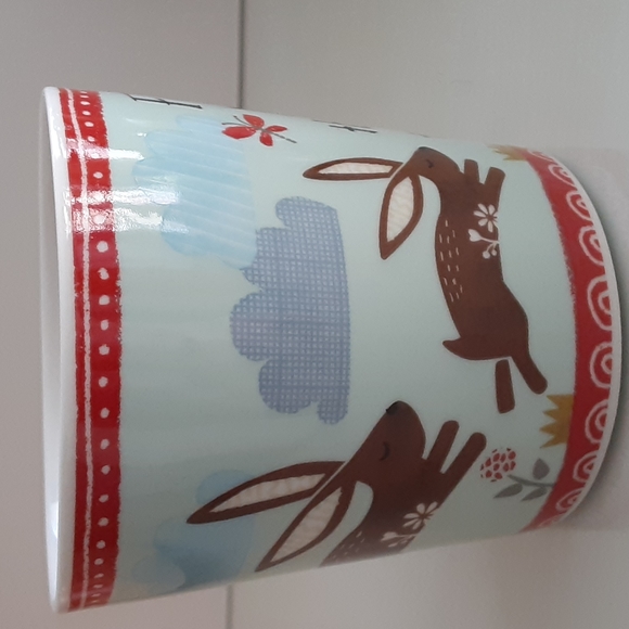 Follow Your Dreams Bramble Rocket 10 oz Cup Mug Rabbits Birds Butterflies - Picture 5 of 8